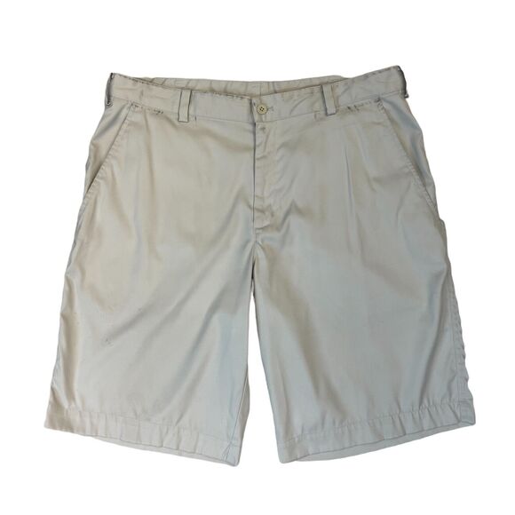 Nike Other - Nike Golf Shorts Mens 34 Beige Tech Flat Front Moisture Wicking Dri-Fit *READ